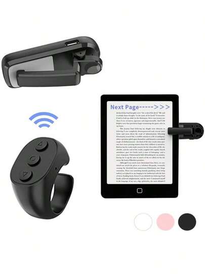 Zdalne sterowanie Page Turner kompatybilne z czytnikami Kindle Paperwhite Oasis Scribe, Page Turner Clicker dla tabletów iPad Czytanie powieści Robienie zdjęć Aparat telefoniczny Nagrywanie wideo Zdalne wyzwalacze