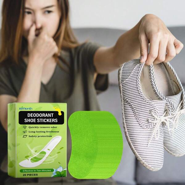 Autocollant désodorisant pour chaussures, désodorisant sportif respirant, absorbant, confortable, rafraîchissant, semelles intérieures désodorisantes invisibles