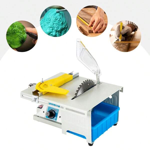 Gem Polishing Grinding Machine Mini Table Rock Saw Jewelry Lapidary Equipment