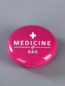 便攜式膠囊收納盒，印有「」字母圖案 - 彩色塑料收納盒，附密封隔層，可用於珠寶、珠子和小物品，旅行必備收納器 | 趣味設計 | 安全鎖扣，4種顏色可選，適合學生和教師返校使用 - 彩色 - 查看 12