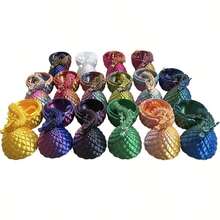 4pcs 3D Printed Dragon And Egg Statue Set, Anime Themed Desktop Decor, Room & Car Decoration, Halloween Creative Collectibles