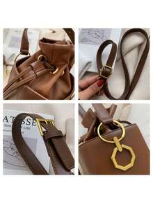 女士时尚背包 - 卡其色 - 查看 7