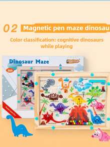 Juego de cartas de emparejamiento de colores magnético de madera para 2 jugadores, mejora la coordinación mano-ojo, el pensamiento, la concentración, juguete interactivo para fiestas, vacaciones, regalo de cumpleaños