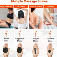 Portable Massage Stone Warmer, 18pcs Hot Stone Massage Set, Electric Rock Heater Kit, Dry Heating Box For SPA Center, Beauty Salon, Travel & Home Use - 查看 4