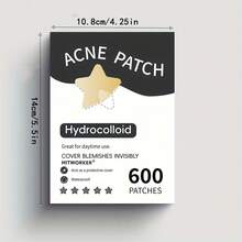 600 片大容量贴片 - 高品质、无刺激、快速吸收、适合所有肤色痤疮（粉刺、瑕疵） - 适合日常和特殊场合 - 成人和青少年首选套装，轻盈肤色洁面贴，隐形遮瑕，打造完美肌肤 - 黑色 - 查看 2