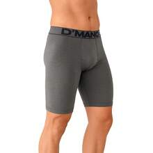 Kit 5 Men's Cycling Boxer Briefs, Wide Elastic, Adult Compression - Assorted Colors - 多種顏色 - 查看 4