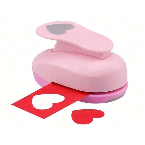 Perforador de corazón de 1 pulgada, perforador de palanca de acción de 35/25/15/10mm con forma de corazón, para bodas, cartulina, envoltura de regalos, tarjetas de felicitación y scrapbooks