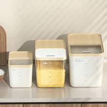 10磅/20磅/30磅食品储存容器，密封性好，防潮防虫，易按压分配器，量杯，适用于大米、谷物、糖、面粉、宠物食品储存，非常适合厨房、家庭和商业用途