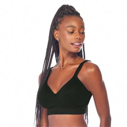 Sutiã Zee Rucci Comfort Duplo com Bojo Sem Costuras Alças Largas  Sem fio    Sem enchimento