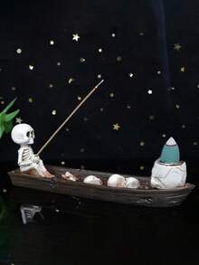 1 件可爱骷髅船回流香炉，适用于家居装饰、卧室装饰、办公室和学生、储物、婚礼装饰、家居装饰、珠宝收纳、派对装饰、最佳礼物 - 查看 7