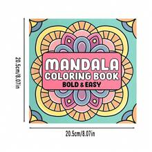 Luxuriöses Mandala Malbuch für Erwachsene - 22 dicke Seiten, Aquarellpapier, einzigartiges Cover | Perfektes Entspannungsgeschenk für Valentinstag, Weihnachten, Halloween & mehr, Schulmaterial, Rückkehr zur Schule