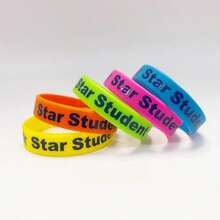 hoojojo 5pcs/Set Gelang Warna-warni, Gelang Penghargaan Siswa, Penghargaan Siswa Berprestasi, Perlengkapan Kembali ke Sekolah - MultiWarna - View 8