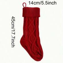 Custom Christmas Stockings With Embroidered Names, Knitted Letter Socks For Family Holiday Decor, Gifts For Ages 15 And Up - Multicolor - View 7