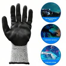 1 Pair - Specialized Anti-Slip And Warm Five-Finger Design Nylon Rubber Water Sports Gloves For Sea-Watching, Diving, Snorkeling, And Surfing - Suitable For Both Men And Women, Warm, Anti-Slip, Flexible Gloves, Suitable For Spearfishing, Swimming, Rafting, Kayaking, Paddling, Water Skiing, And Diving. - XL - View 5