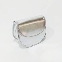 Metallic Crossbody Bag - 銀色 - 查看 10