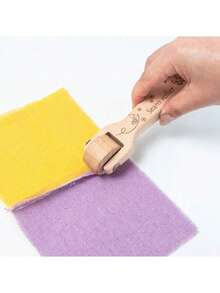 1 Pieza Prensatelas De Rodillo De Costura De Madera Con Guía, Pieza De Máquina De Coser Para Artesanía - Marrón - Ver 4