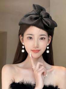 1 件甜美优雅蝴蝶结迷你头饰，适合女士，派对/舞蹈发型配饰，波西米亚风格，优雅，头带，生日，节日，周年纪念，婚礼派对，女士头带，发带，发箍，蝴蝶结配饰，发饰 - 彩色 - 查看 8