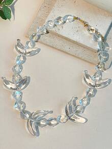 1 件女士时尚香蕉串珠项链，水果系列设计，树脂材质，适合海滩、休闲、日常佩戴 - 香蕉款 - 查看 9