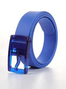 男士时尚硅胶休闲腰带，塑料扣 - 白色和糖果色可选，适合休闲和正式场合，可调节，是圣诞节、情人节、毕业典礼的完美礼物，也是秋季、万圣节和秋冬季日常穿着的舒适配饰，适合青少年、青年、男士，休闲、户外、运动、度假、毕业、生日、日常穿着。