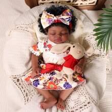 Black Reborn Baby Dolls, 17 Inch Realistic Black Boy Newborn Lifelike Real Life Baby Dolls Soft Vinyl & Cloth Body With Feeding Kit Gift Box For Kids Ages 3+ Bebe Reborn Realistic Babies,Baby Alive,Reborn Baby ,Kids Toy,Realistic,Lifelike Baby Dolls,Toys ,Doll Toys - Multicolor - View 1