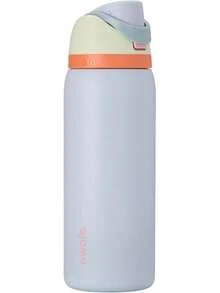 Botella de agua aislada de acero inoxidable con pajita para deportes, viajes y escuela, botella de agua deportiva sin BPA, 32 onzas, casa de playa - Campo de fresa - Ver 11