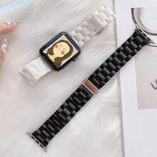 1 件树脂糖果色 表带,兼容 41mm 45mm 38mm 42mm 44mm 40mm 49mm S10 42mm S10 46mm,马卡龙替换腕带适用于系列 8 7 6 5 4 3 2 1,(不含表壳) - 彩色 - 查看 3