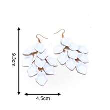 1 paire de boucles d'oreilles de luxe pour femmes minimaliste au design unique de coquillage à franges, cadeau élégant pour les amis