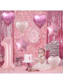 مجموعة بالونات قلب شكل رقم وردي مخصصة، مناسبة لحفلات عيد الميلاد، الزفاف، استحمام الطفل، عيد الحب، حفلة عروس العزوبية، حفلة عيد ميلاد بموضوع الريشة، ديكور خطوبة العروس، ديكور عيد ميلاد الأطفال، مناسبة لعيد الميلاد، الذكرى السنوية، رأس السنة الجديدة، استحمام الطفل، التخرج، الخطوبة، وحفلات الزفاف