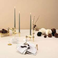 1-delige set metalen kaarsenhouders met moleculaire structuur, Scandinavische, retro en minimalistische driepotige kaarsenhouders, kerndecoratie voor de woonkamer, geometrische creatieve ornamenten, decoratie voor kaarsenhouders in huis, voor huisdecoratie