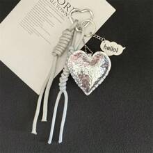 Leather Heart-Shaped Key Chain Pendant 5-Pointed Star Bag Charm Car Key Chain Creative Handmade Key Decorations Keychain For Bag Car Accessories For Women
