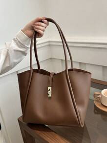 2025新款女士大容量包，单肩通勤包，妈妈包，高端复古简约手提包