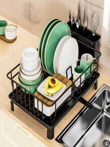 Scaffale da cucina, rastrelliera multifunzione da ripiano per piatti, organizer per ciotole e bacchette in armadio, ripiano per sgocciolamento