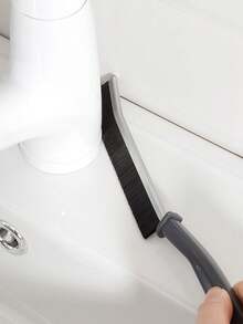 1 件装多功能长缝刷，用于洗衣机滚筒清洁、水槽清洁、添加硬清洁刷、带手柄清洁工具、窗缝清洁 - 灰色 - 查看 4