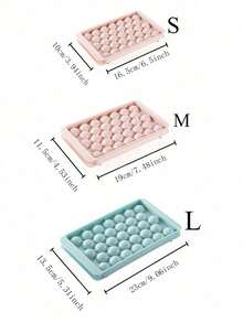 1pc Solid Random Multi-Grid Ice Cube Mold (Random Color) - Multicolor - View 2
