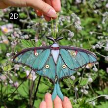 1pc Acrylic Moon Moth Window Hanging Decor, Boho Home Decor, Bedroom, Living Room, Garden Nature Inspired Art, Gift For Moth And Butterfly Enthusiasts (Please Remove Protective Film Before Use, Made Of Acrylic, Not Glass)