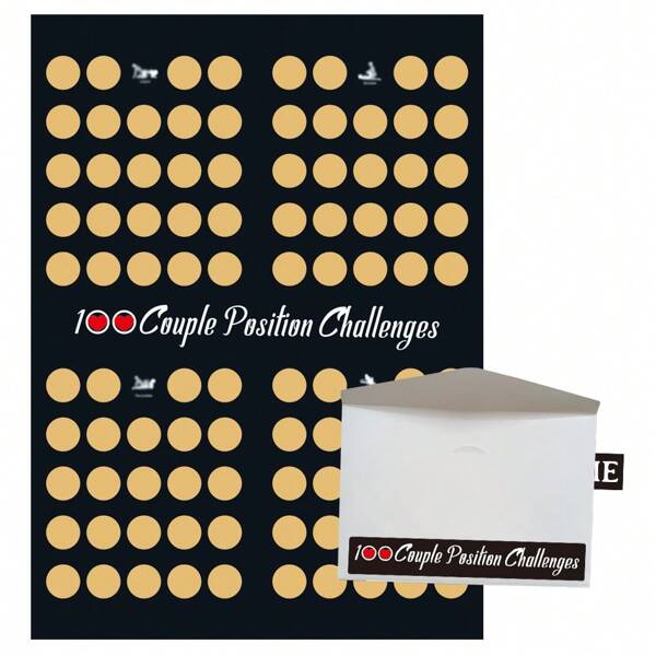 A Vintage Black Gold Valentine's Day Scratch Poster With Envelope - 100 Adventure Challenge Paintings For Couples On Date Night, The Perfect Gift For Valentine's Day, Anniversary, The Perfect Decoration For The Bedroom,School Supplies,Back To School
