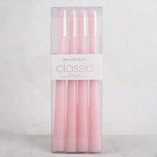 4 件 10 英寸锥形普通蜡烛，浅/深粉色/柔和色系列，适用于家居装饰、婚礼装饰、餐桌装饰、闺蜜礼物、女士礼物、冬季礼物、生日装饰、烛光晚餐、烛台、宴会、婚礼、情人节、无香蜡烛、浪漫装饰、四季皆宜 - 彩色 - 查看 14