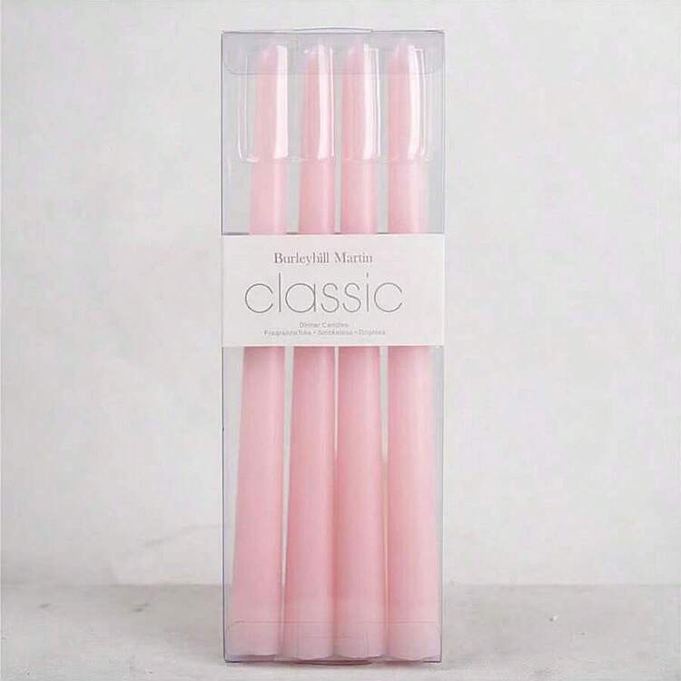4 peças Velas Regulares Cônicas de 10 polegadas, Série de Cores Rosa Claro/Escuro/Desbotado, Adequadas para Decoração Doméstica, Decoração de Casamento, Decoração de Mesa de Jantar, Presentes para Melhores Amigos, Presentes para Mulheres, Presentes de Inverno, Decoração de Aniversário, Jantar à Luz de Velas, Porta-Velas, Banquete, Casamento, Dia dos Namorados, Velas Sem Perfume, Decorações Românticas, Todas as Estações - Multicolorido - Visão 14