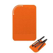 Hot Styling Tool Mat, Universal Size Hair Straightener And Curling Iron Heat-Resistant Mat For Storage And Travel, Hot Styling Tool Mat, Heat Resistant Silicone Hair Styling Mat Storage Heat Insulation Pad For Hair Straighteners, Flat Irons, And Curling Irons, Protect Your Hair Styling Tools With This Non-Slip Silicone Heat Insulation Pad For Restaurant Hotel Commercial