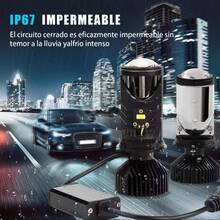 Kit de faros LED H4, con bombillas de proyector CSP 6000K, compatible con CAN bus. Accesorios para automóviles / Accesorios para motocicletas - A - Ver 5