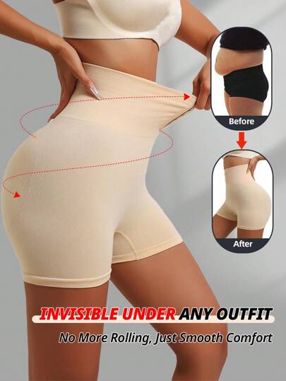 Flarixa Calcinha Modeladora Sem Costura Controle de Barriga Cintura Inferior Cincher Trainer Modelador Corporal Boxer Cuecas Compressão Firme Calcinha Levanta Bumbum