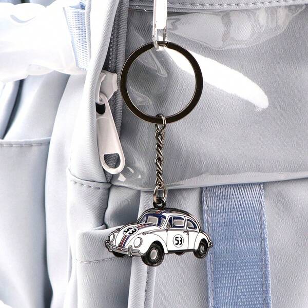 1pc Vintage Car Shaped Keychain, Suitable For Backpacks, Bags And Clothes, Perfect Gift For Friends