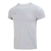 Under Armour Unisex Grey Crew Neck Short Sleeve T-Shirt, Suitable For Running, Workout, Commuting, Travel, Casual Wear. Recommend Ordering 2 Sizes Up - Gray/Silver - View 2