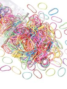 300 件青少年发圈，儿童橡皮筋，适合女孩细小发圈，发饰