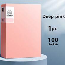 1 pieza Carpeta transparente de documentos, tamaño A4 con capacidad de 20/30/40/60/80/100 páginas, 6 colores disponibles, portafolio de archivos de empresa, organizador de exámenes estudiantiles, portador de suministros de oficina, impermeable y a prueba de suciedad, carpeta de almacenamiento de gran capacidad, tono pastel, portador de partituras, registro de chequeos de embarazo familiar, regalo de regreso a la escuela/graduación, bolsa de documentos comerciales, material de PP, álbum de ilustraciones, portador de certificados de premio