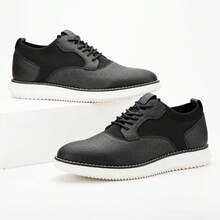 Men's Oxford Shoes Dress Shoes Men's Lightweight Lace-Up Fashion Shoes-20256688 - 黑-13 - 查看 9