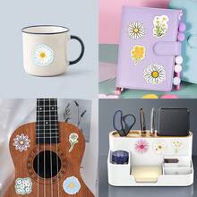 55PCS Daisy Stickers Vinyl Aesthetics Stickers Scrapbooking, Diary, Laptop, Bumper, Skateboard, Water Bottle, Computer, Phone, Cartoon, Hard Hat, Car Stickers And Decals - Multicolor - View 6