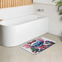 Disney Disney Christmas Series Bathroom Mat, Silicone Anti Slip And