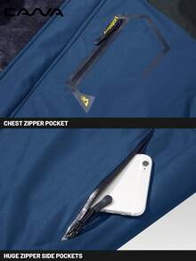 Cavva 男士冬季保暖内衬夹克 防水防风 多口袋滑雪外套 徒步露营登山滑雪