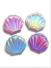 闪亮贝壳化妆镜 双面放大化妆镜 便携折叠手持小镜子 旅行化妆镜 派对精美小礼物